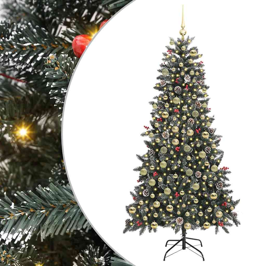 Dirbtinė Kalėdų eglutė Žalia 210 cm PVC, plastikas ir plienas