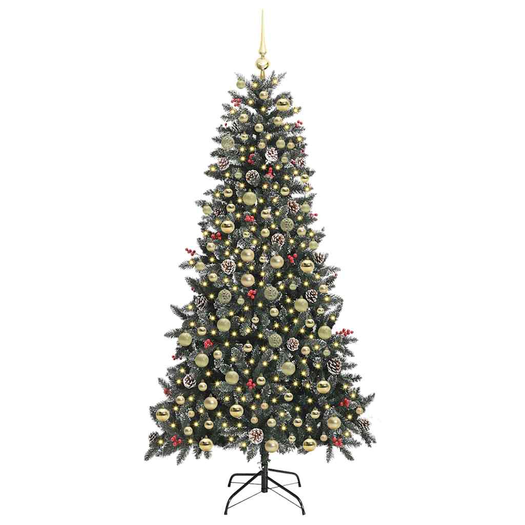 Dirbtinė Kalėdų eglutė Žalia 210 cm PVC, plastikas ir plienas