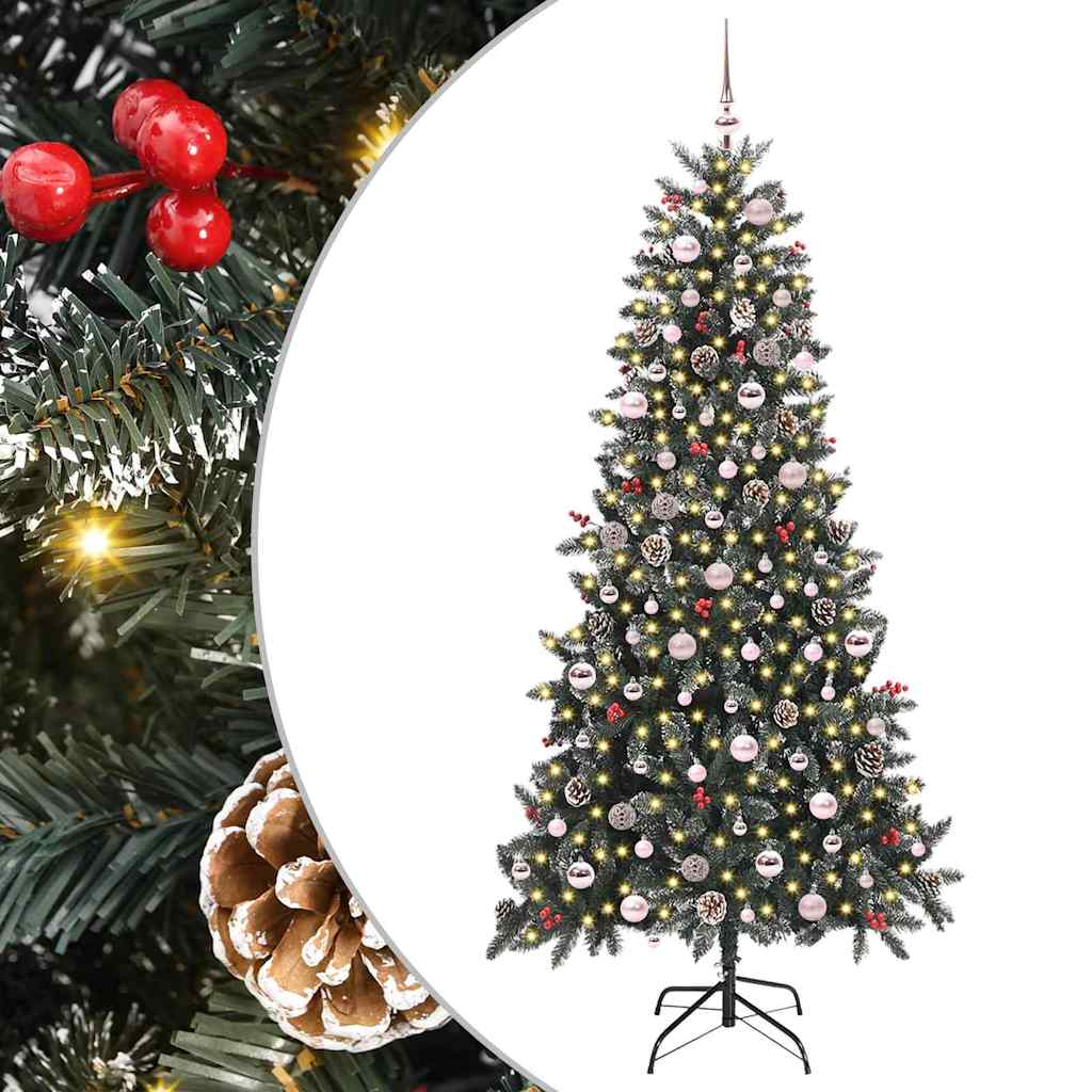 Dirbtinė Kalėdų eglutė Žalia 240 cm PVC, plastikas ir plienas
