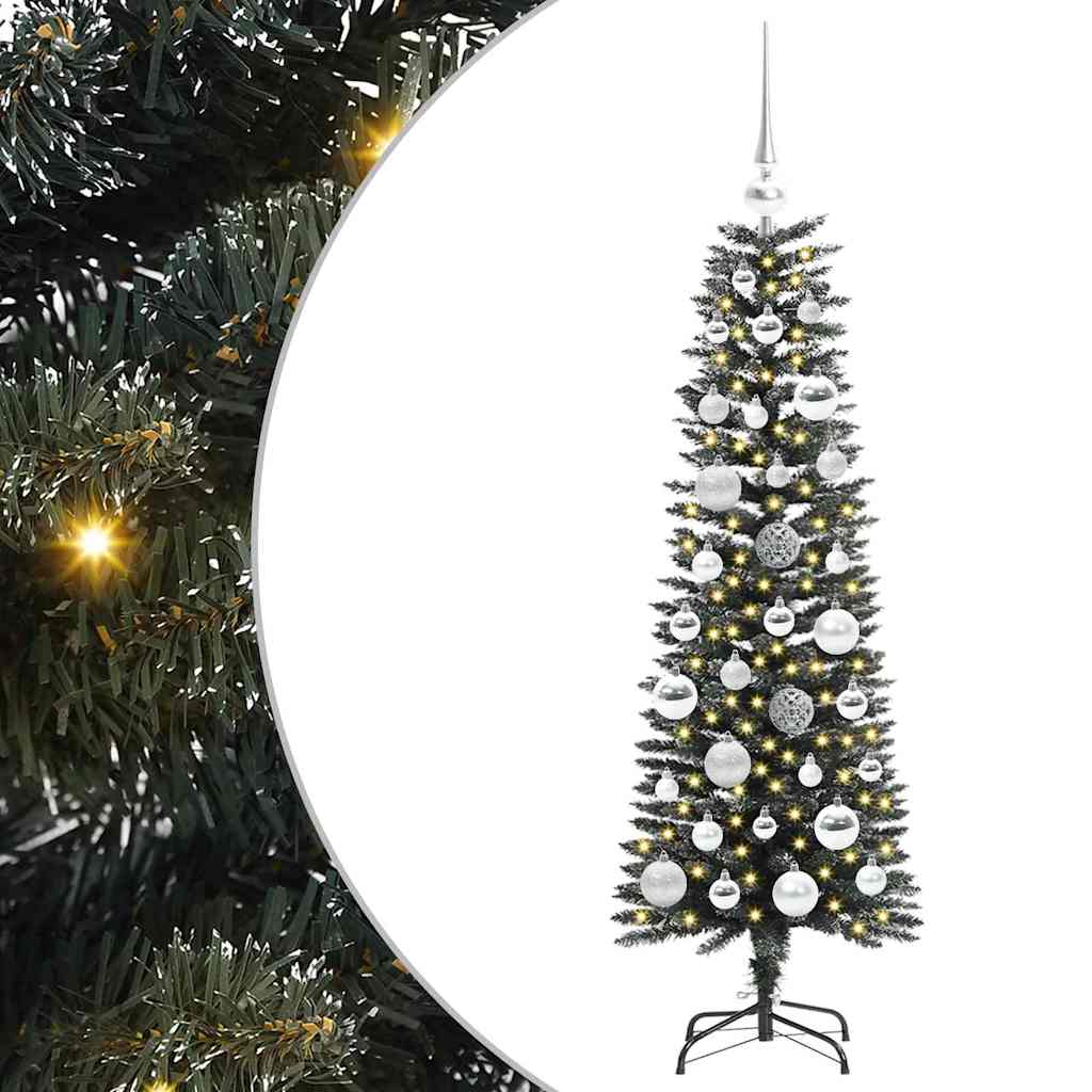 Mākslīgā Ziemassvētku eglīte zaļa 120 cm PVC, plastmasa un tērauds