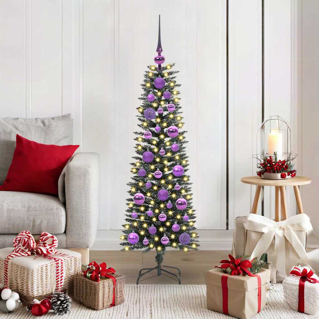 Mākslīgā egle PINE AK, ar 150 LED gaismiņām Zaļa 40.5 x 40.5 x 120 cm.
