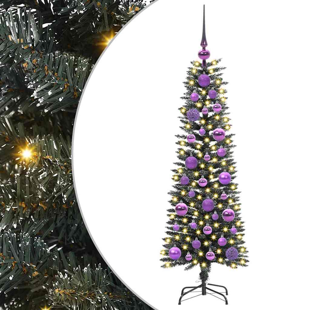 Mākslīgā egle PINE AK, ar 150 LED gaismiņām Zaļa 40.5 x 40.5 x 120 cm.
