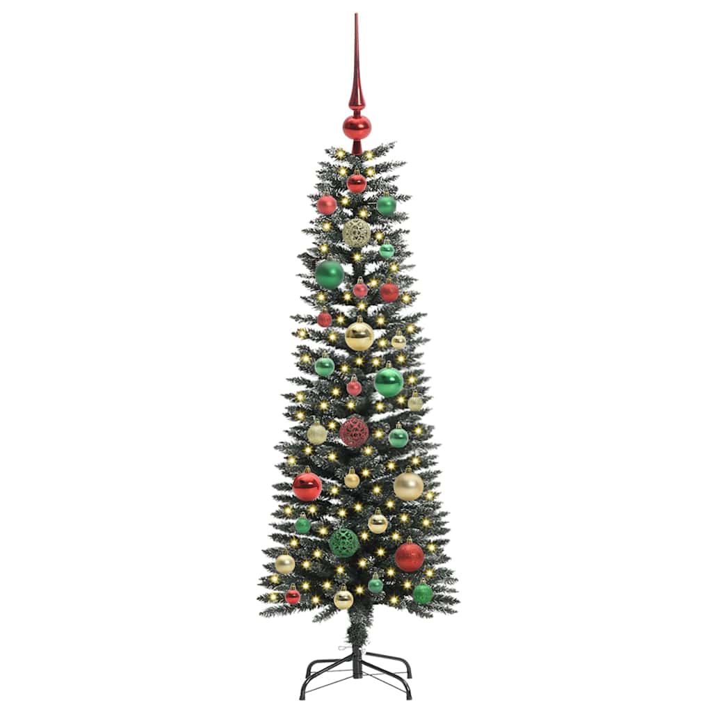 Mākslīgā Ziemassvētku eglīte zaļa 120 cm PVC, plastmasa un tērauds