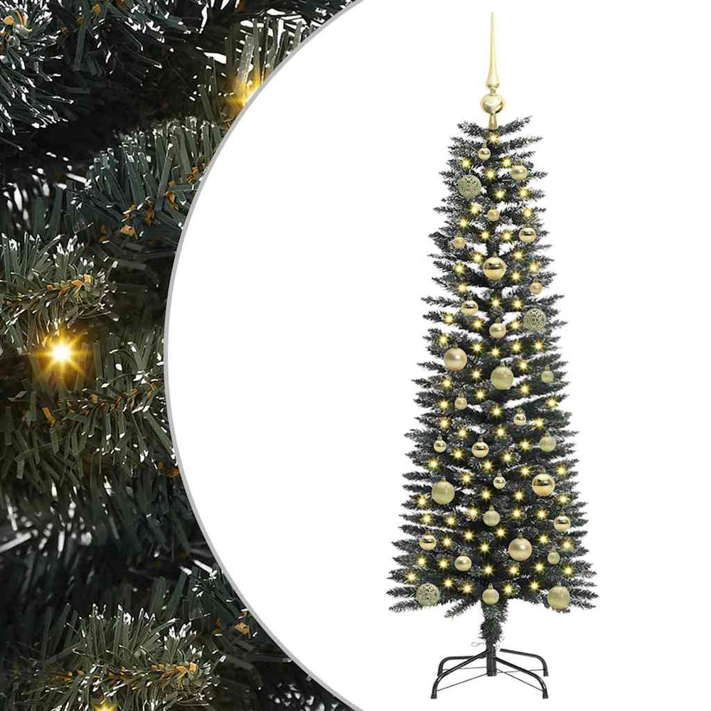 Artificial Christmas tree MEADOW HORIZON, with 150 LED, Green 43 x 43 x 150 cm.