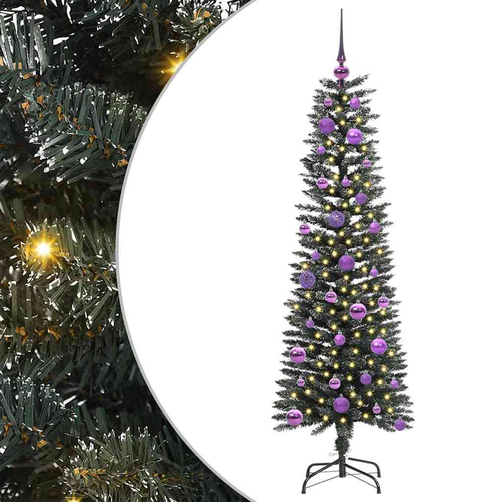 Artificial Christmas tree MEADOW HORIZON, with 150 LED, Green 43 x 43 x 150 cm.