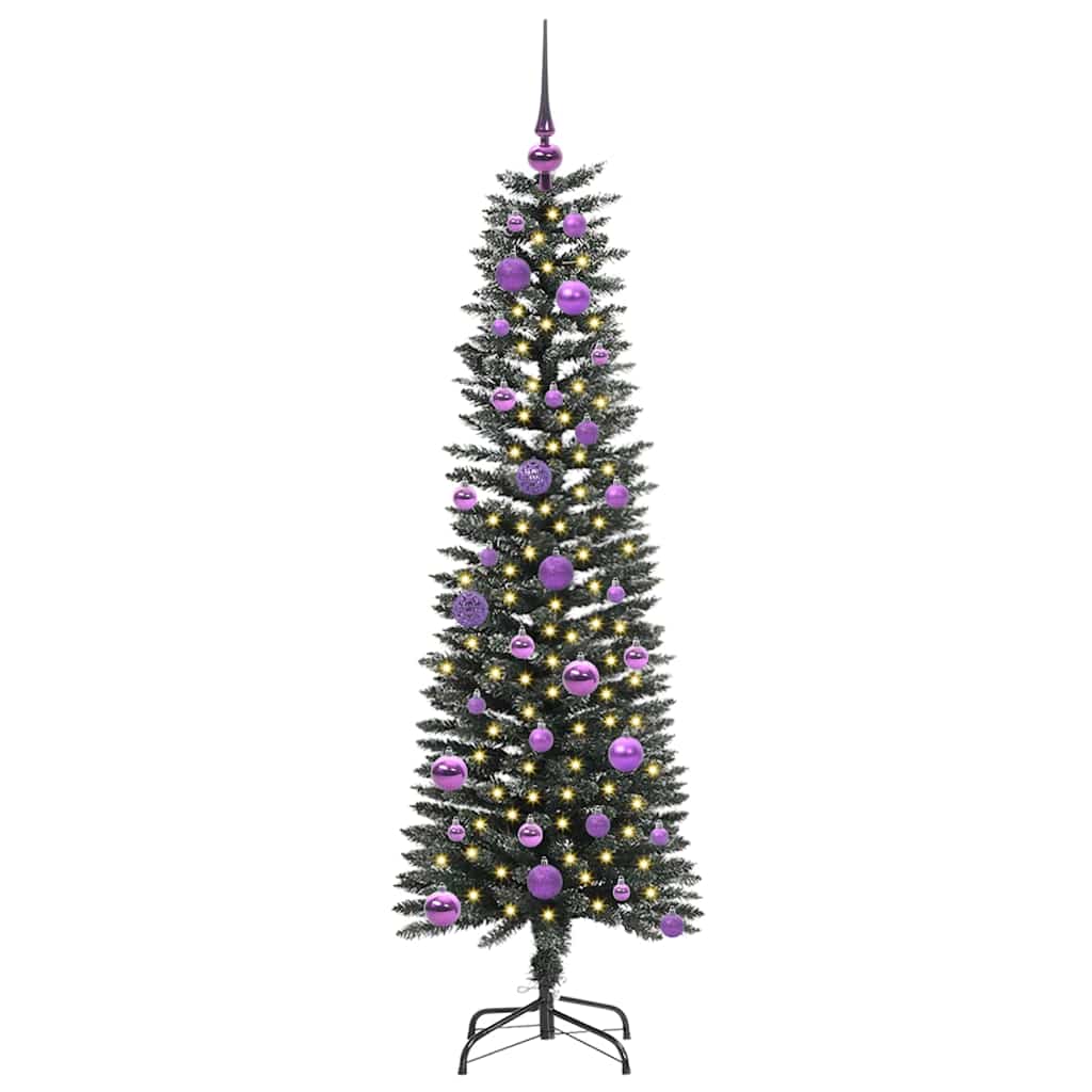 Mākslīgā Ziemassvētku eglīte MEADOW HORIZON, ar 150 LED, zaļa 43 x 43 x 150 cm.