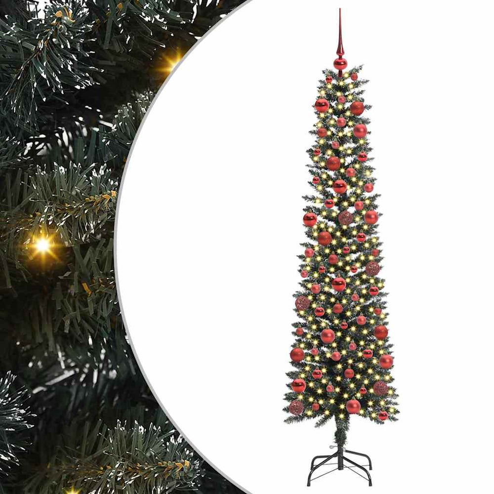 Artificial Christmas Tree Green 180 cm PVC, Plastic and Steel