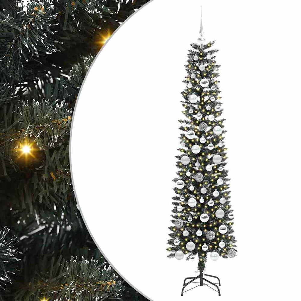 Artificial Christmas Tree Green 180 cm PVC, Plastic and Steel