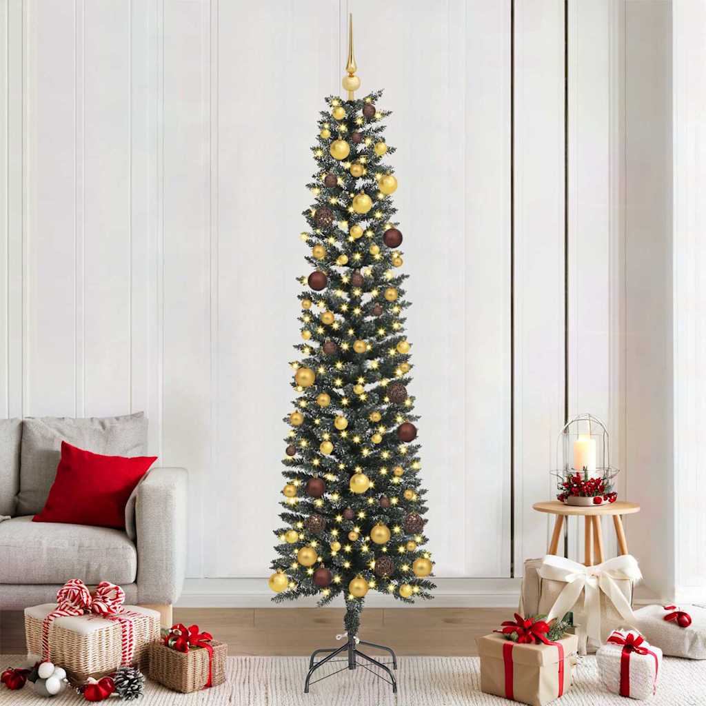 Dirbtinė Kalėdų eglutė Žalia 210 cm PVC, plastikas ir plienas