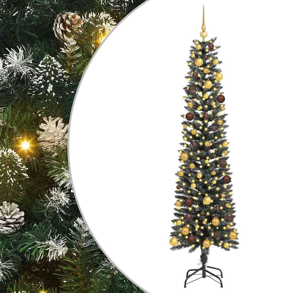 Dirbtinė Kalėdų eglutė Žalia 210 cm PVC, plastikas ir plienas