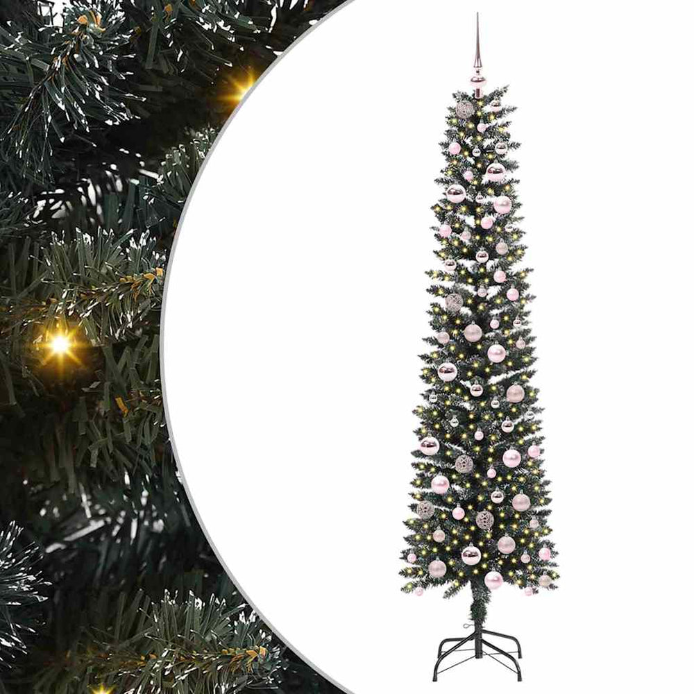 Dirbtinė Kalėdų eglutė WINTER CRYSTAL, su 300 LED Žalia 58 x 58 x 210 cm.