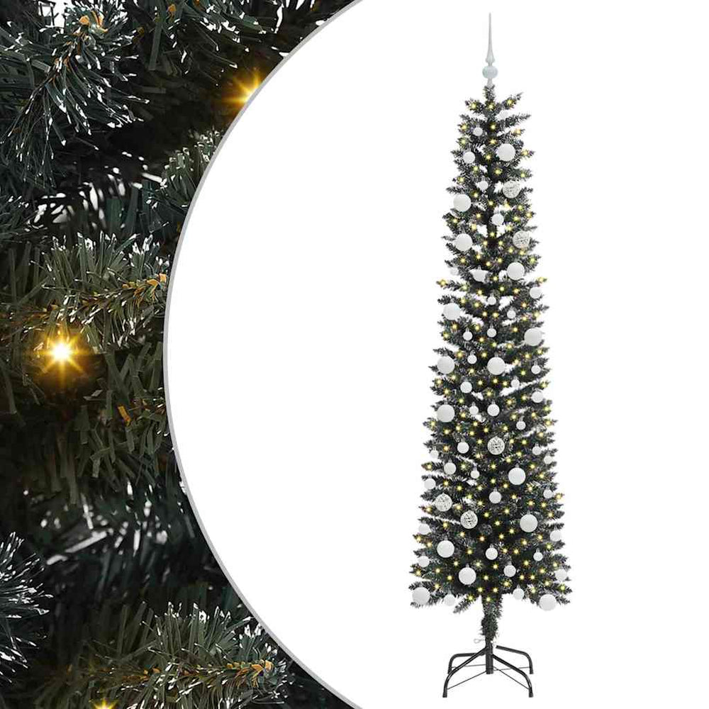 Artificial Christmas Tree Green 210 cm PVC, plastic and steel