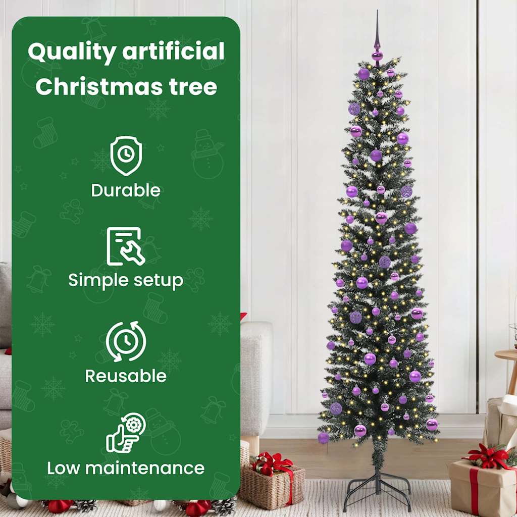 Mākslīgā Ziemassvētku eglīte WINTER CRYSTAL, ar 300 LED Zaļa 58 x 58 x 210 cm.