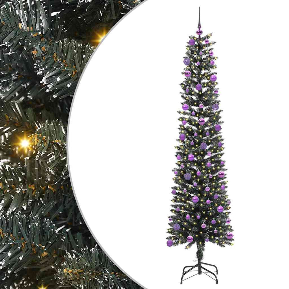 Artificial Christmas tree WINTER CRYSTAL, with 300 LED Green 58 x 58 x 210 cm.