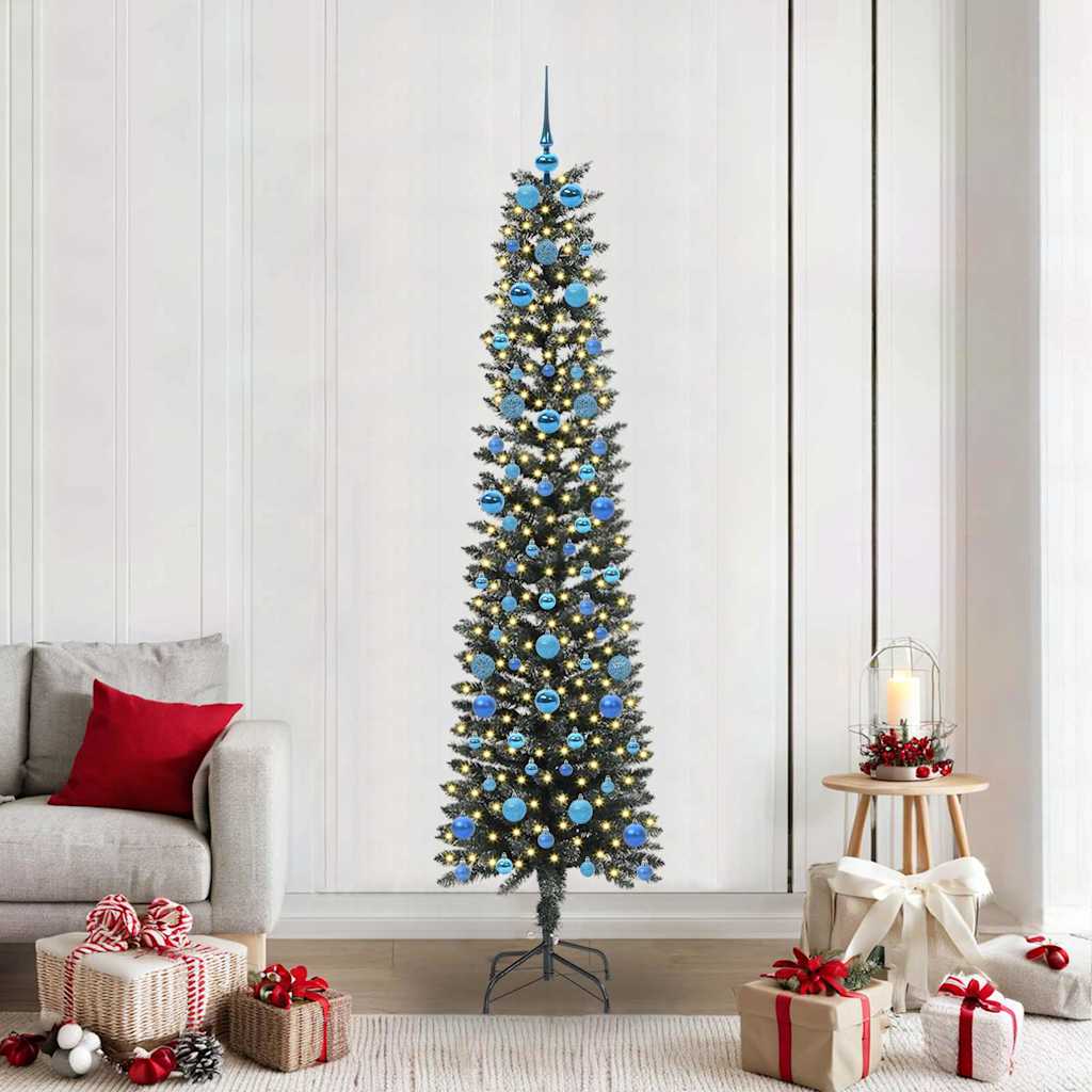 Mākslīgā Ziemassvētku eglīte WINTER CRYSTAL, ar 300 LED Zaļa 58 x 58 x 210 cm.