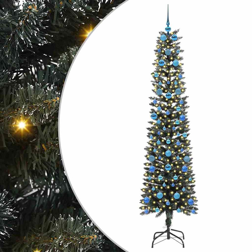 Artificial Christmas tree WINTER CRYSTAL, with 300 LED Green 58 x 58 x 210 cm.