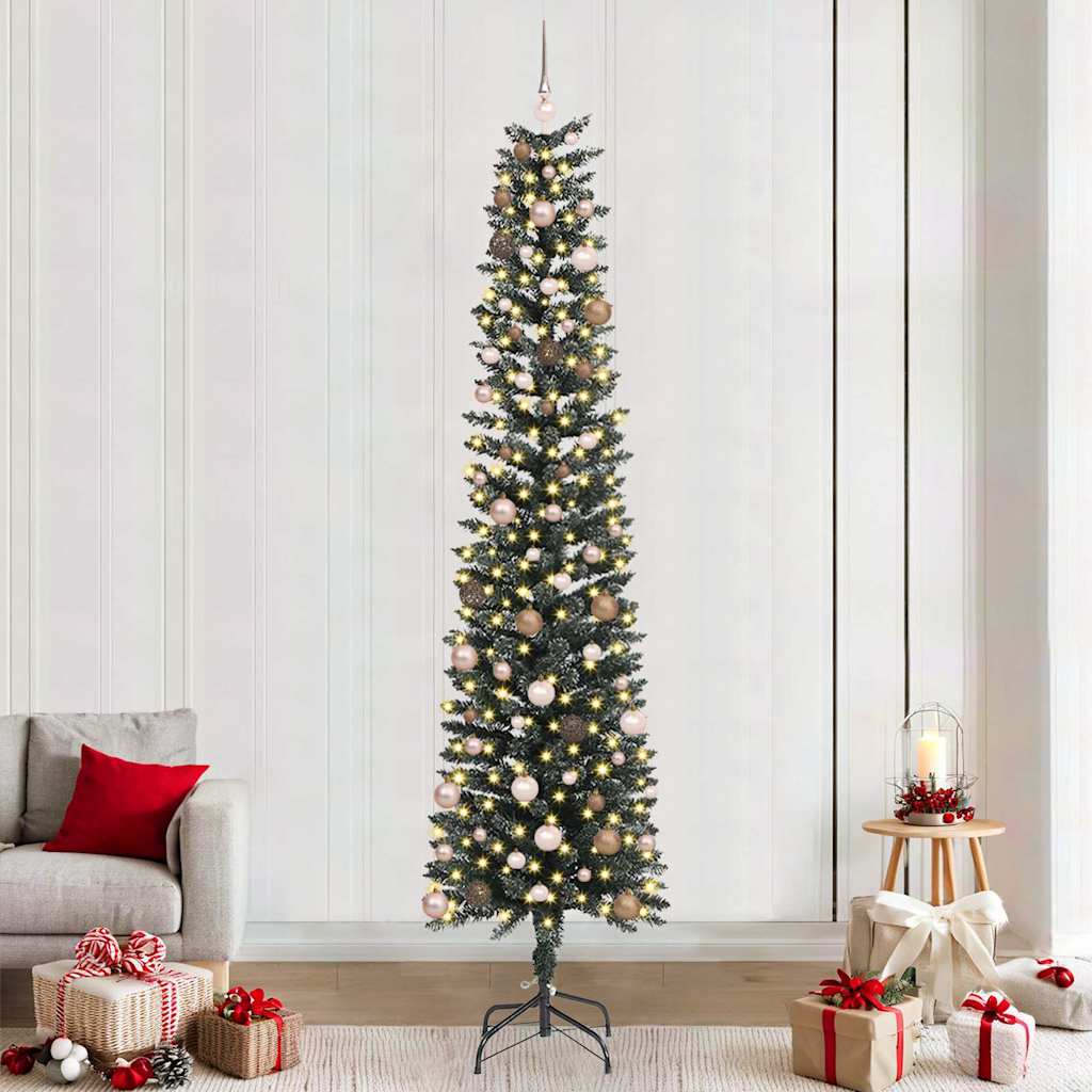 Dirbtinė Kalėdų eglutė Žalia 240 cm PVC, plastikas ir plienas