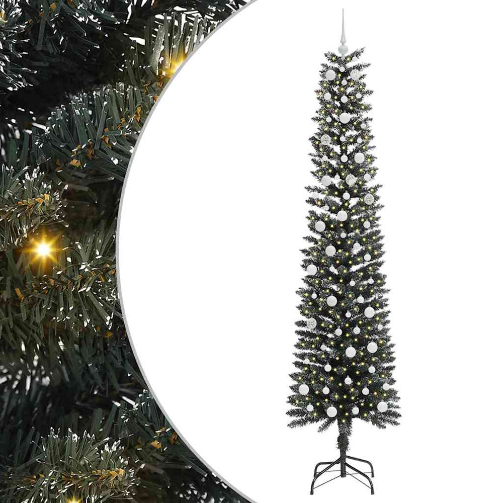 Artificial Christmas Tree Green 240 cm PVC, Plastic and Steel