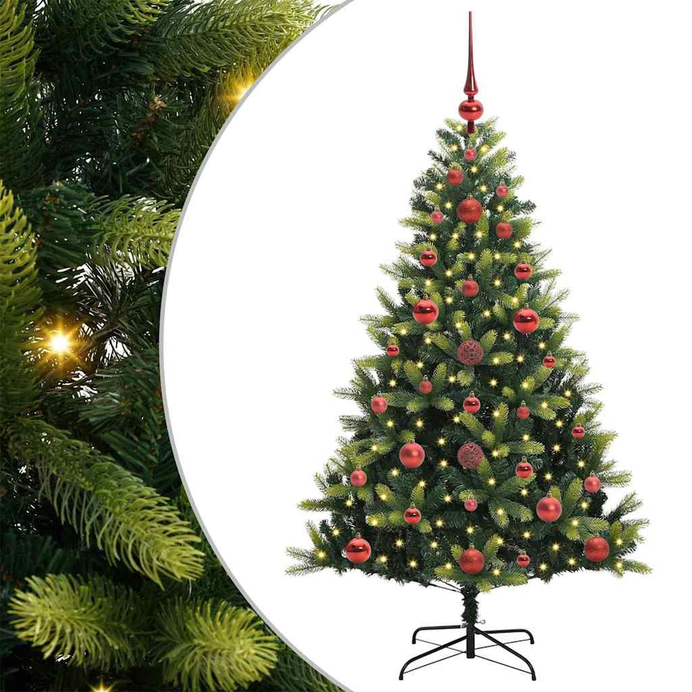 Dirbtinė sulankstoma Kalėdų eglutė su 150 LED lemputių 120 cm