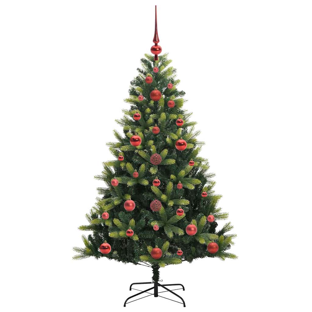 Dirbtinė sulankstoma Kalėdų eglutė su 150 LED lemputių 120 cm