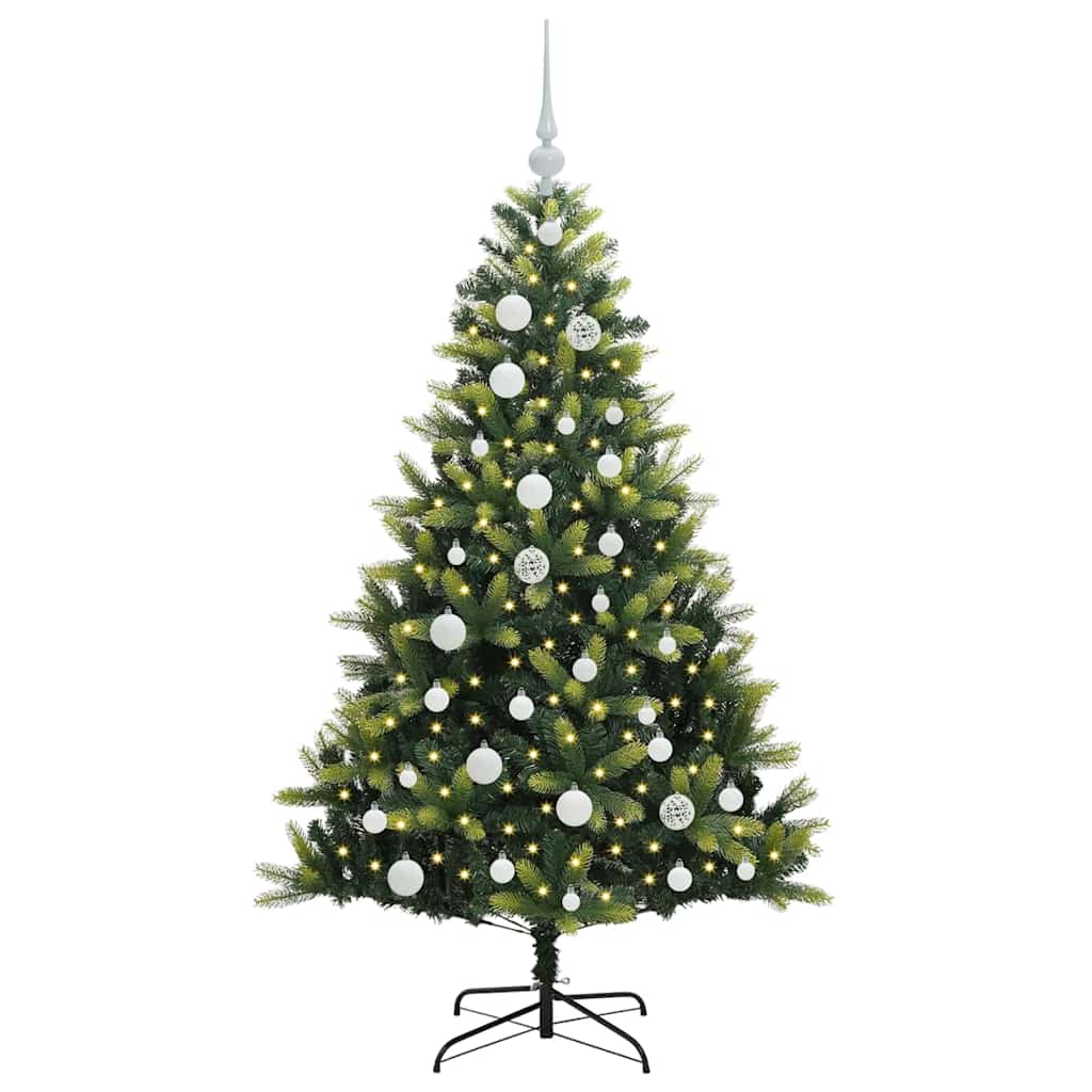 Dirbtinė sulankstoma Kalėdų eglutė su 150 LED lemputių 120 cm