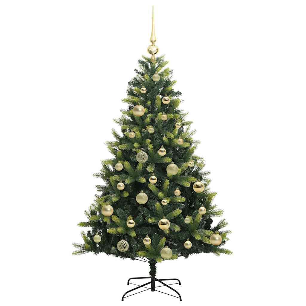 Dirbtinė sulankstoma Kalėdų eglutė su 150 LED lemputių 120 cm