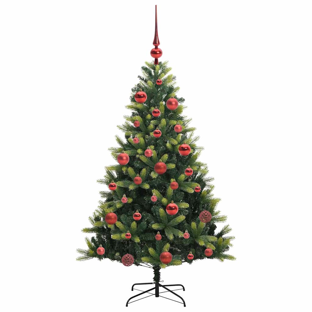 Mākslīgā salokāmā Ziemassvētku eglīte ar 150 LED lampiņām 150 cm