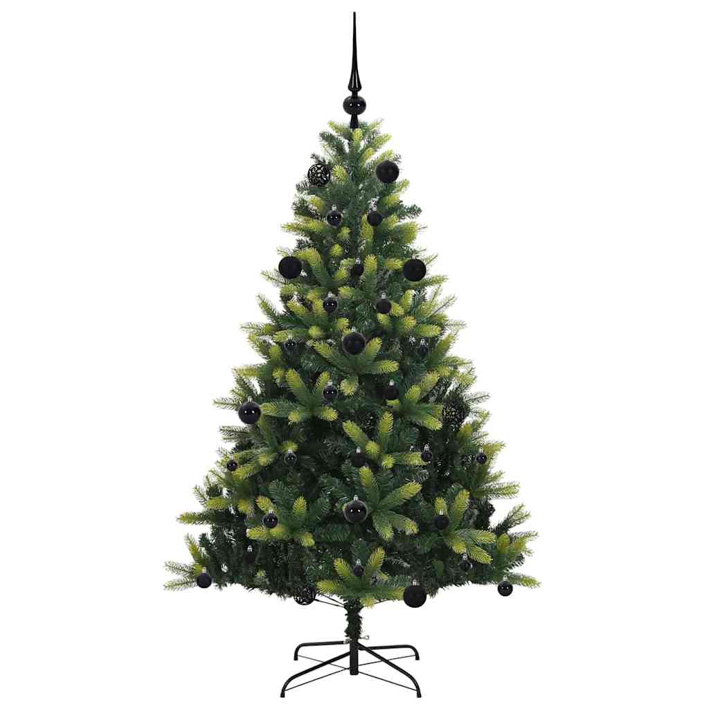 Dirbtinė sulankstoma Kalėdų eglutė su 150 LED lemputių 150 cm