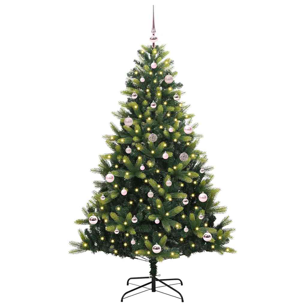 Dirbtinė sulankstoma Kalėdų eglutė su 150 LED lemputių 150 cm