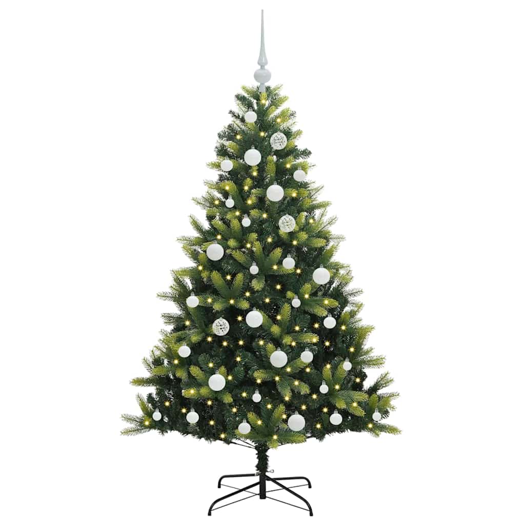 Dirbtinė sulankstoma Kalėdų eglutė su 150 LED lemputių 150 cm