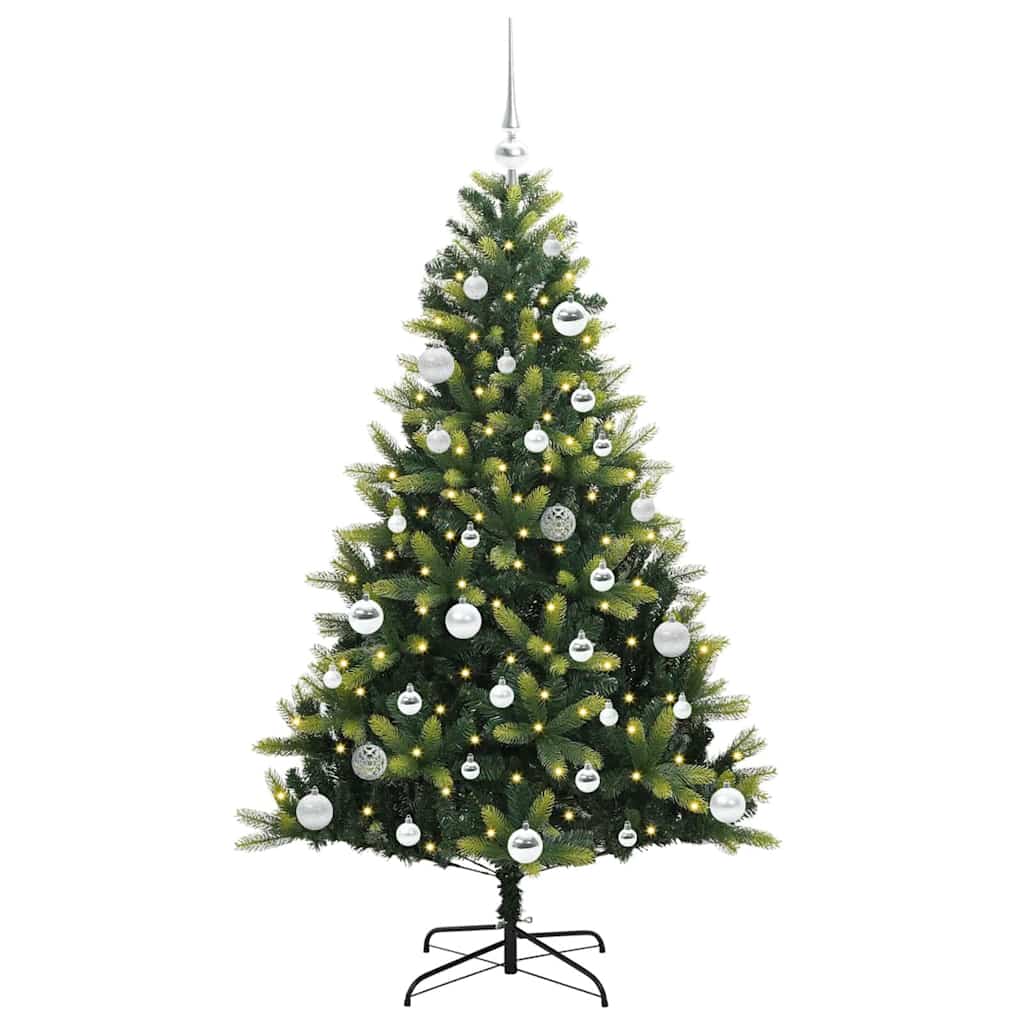 Dirbtinė sulankstoma Kalėdų eglutė su 150 LED lemputių 150 cm