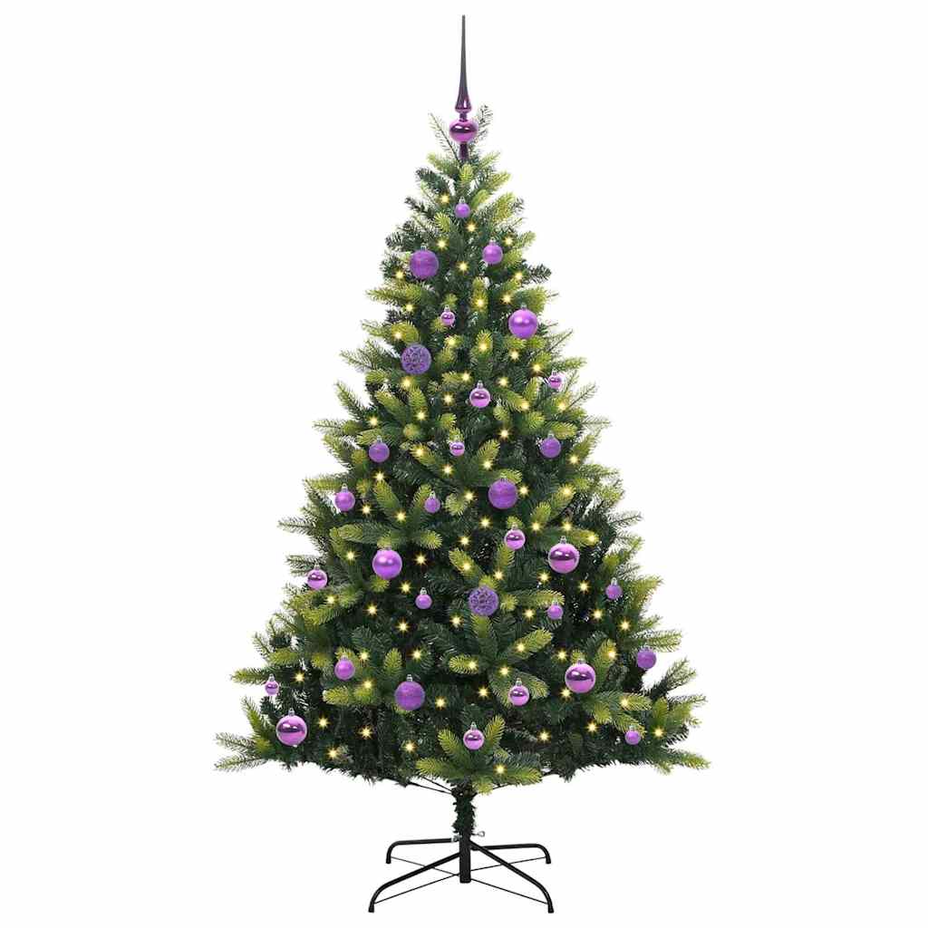 Dirbtinė sulankstoma Kalėdų eglutė su 150 LED lemputių 150 cm