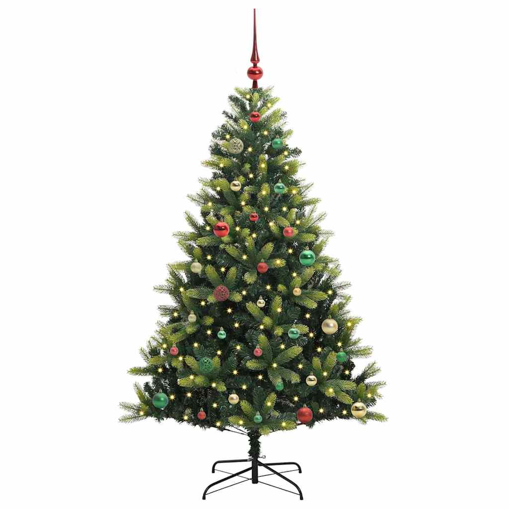 Dirbtinė sulankstoma Kalėdų eglutė su 150 LED lemputių 150 cm