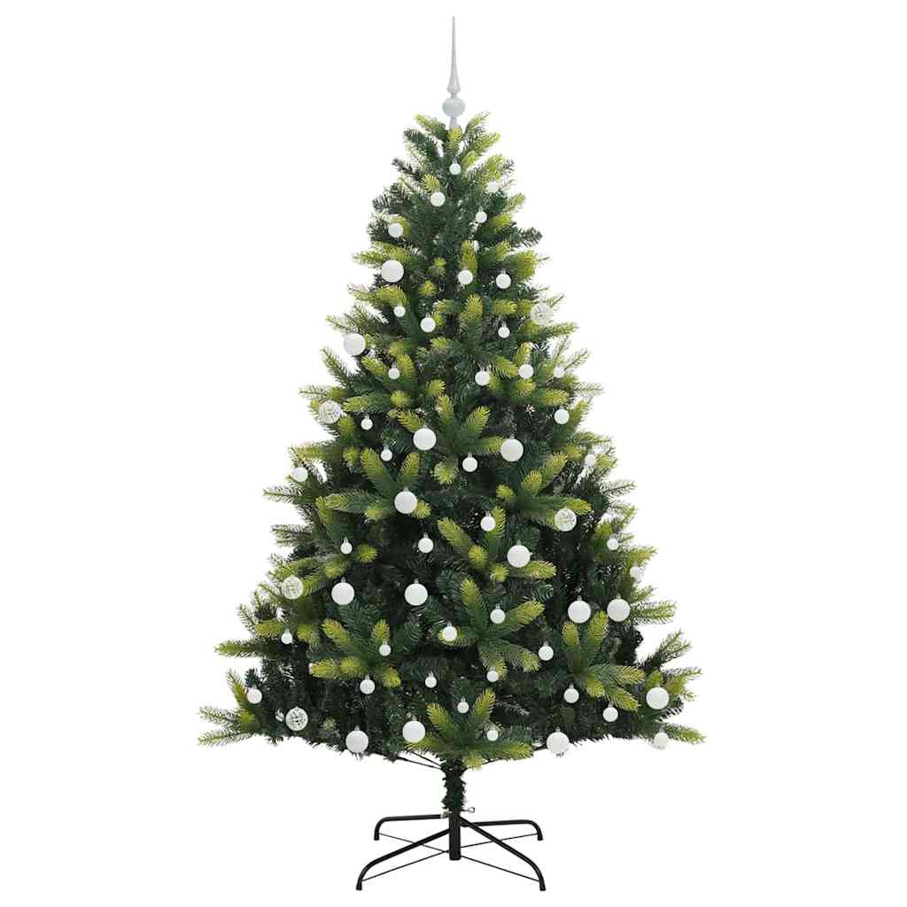 Dirbtinis sulankstomas Kalėdų medis su 300 LED Žalia 180 cm