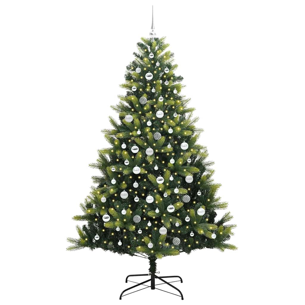 Dirbtinis sulankstomas Kalėdų medis su 300 LED Žalia 210 cm