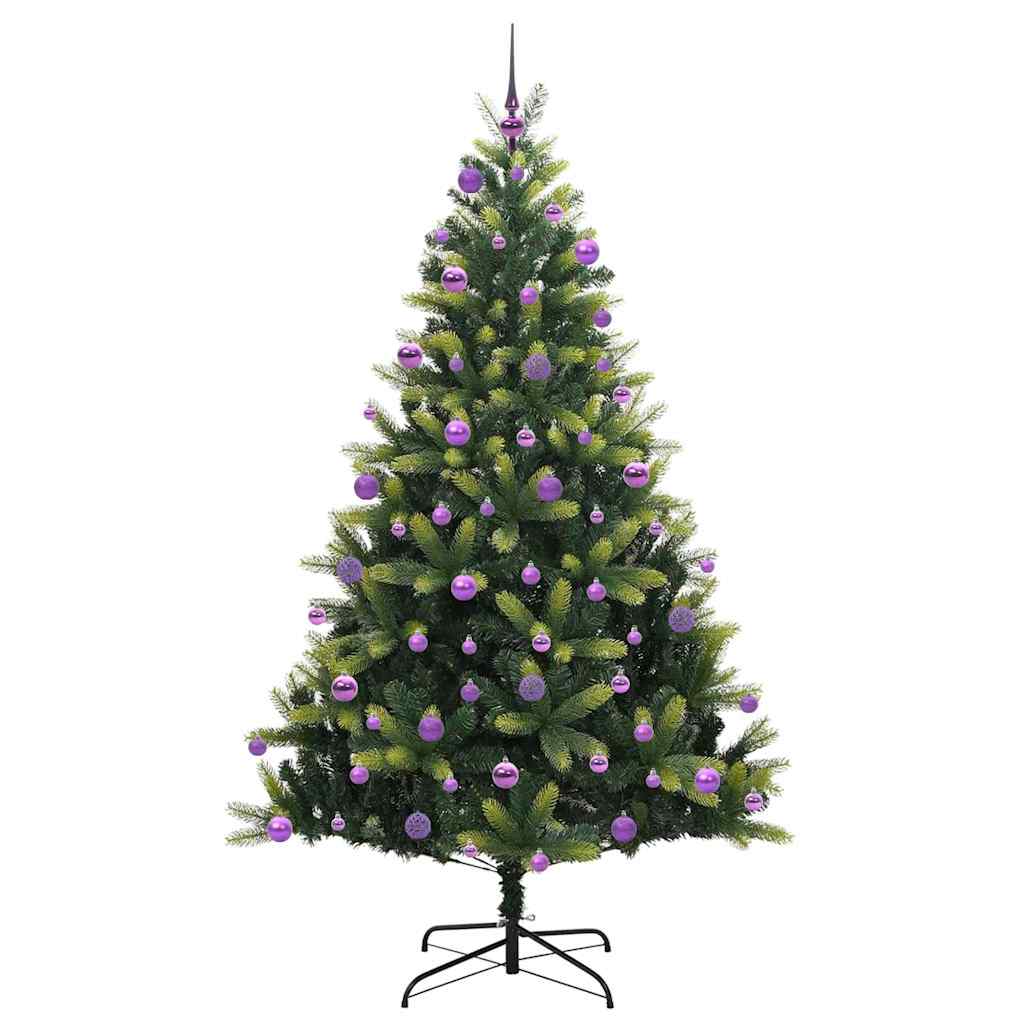 Dirbtinis sulankstomas Kalėdų medis su 300 LED Žalia 210 cm