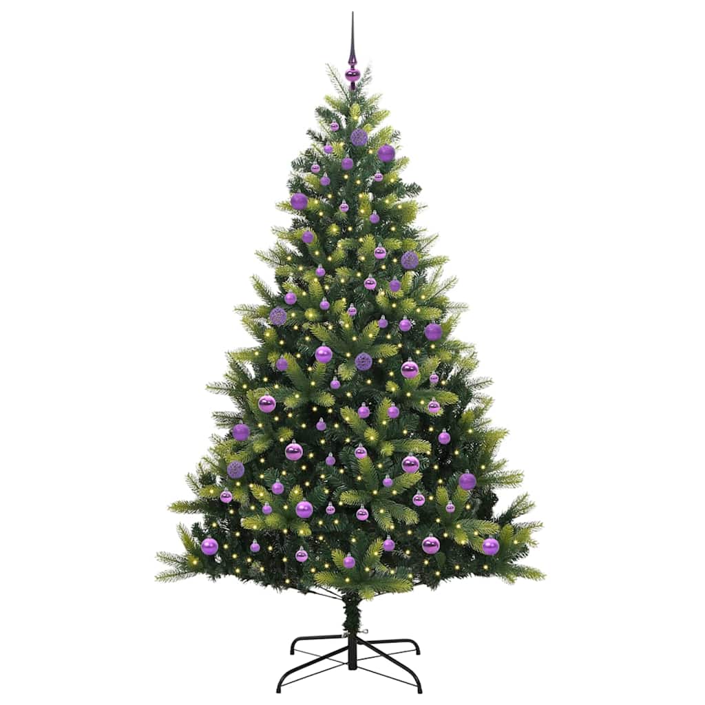 Dirbtinis sulankstomas Kalėdų medis su 300 LED Žalia 240 cm