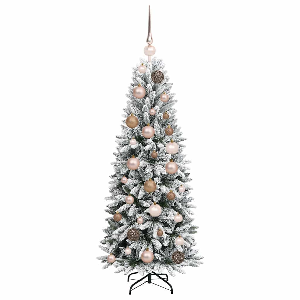 Dirbtinė Kalėdų eglutė su 150 LED s stovu Balta 120 cm