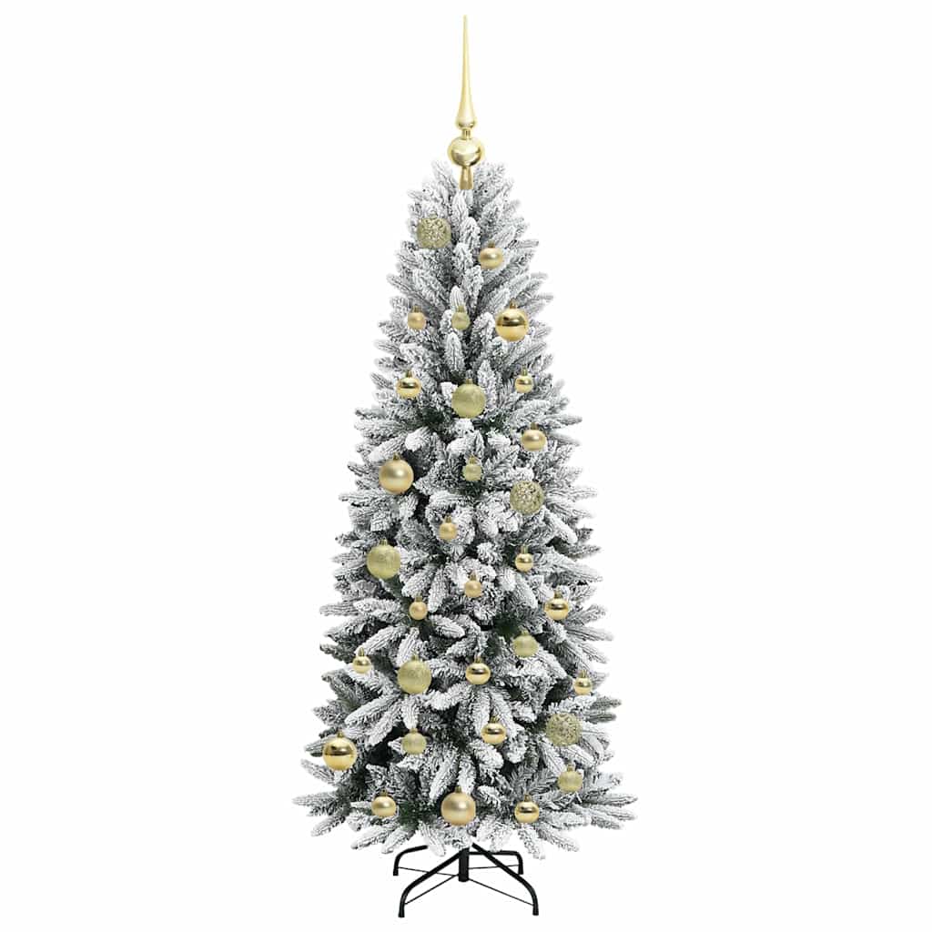 Dirbtinė Kalėdų eglutė FROST BOREAL, su 150 LED stovu Balta 120 cm.