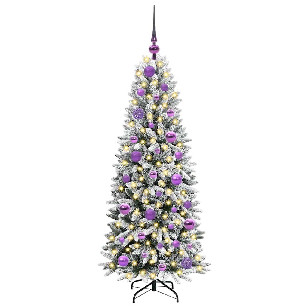 Mākslīgā Ziemassvētku eglīte FROST BOREAL, ar 150 LED balto statīvu, 120 cm.
