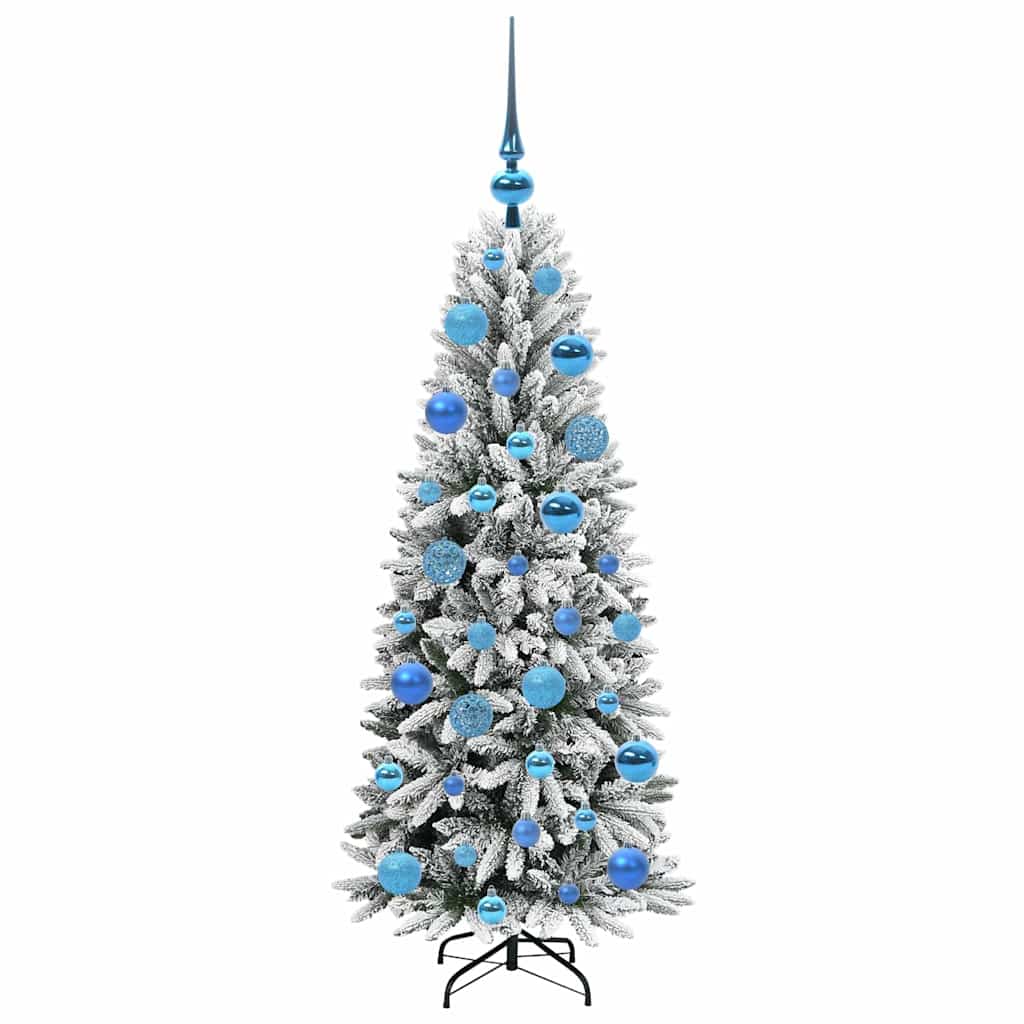 Dirbtinė Kalėdų eglutė FROST BOREAL, su 150 LED stovu Balta 120 cm.
