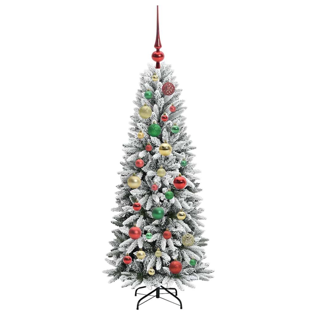 Dirbtinė Kalėdų eglutė su 150 LED s stovu Balta 120 cm