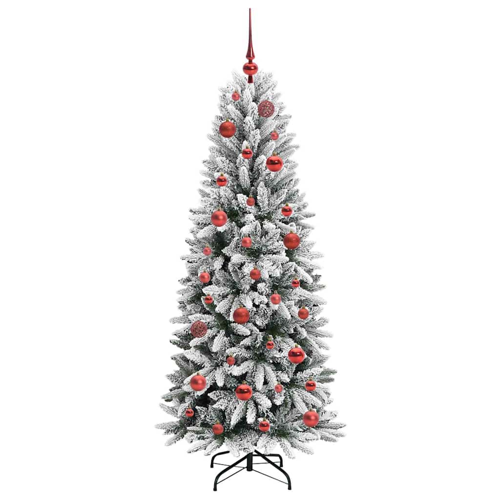 Dirbtinė Kalėdų eglutė AURORA HORIZON, su 150 LED stovu Balta 150 cm.