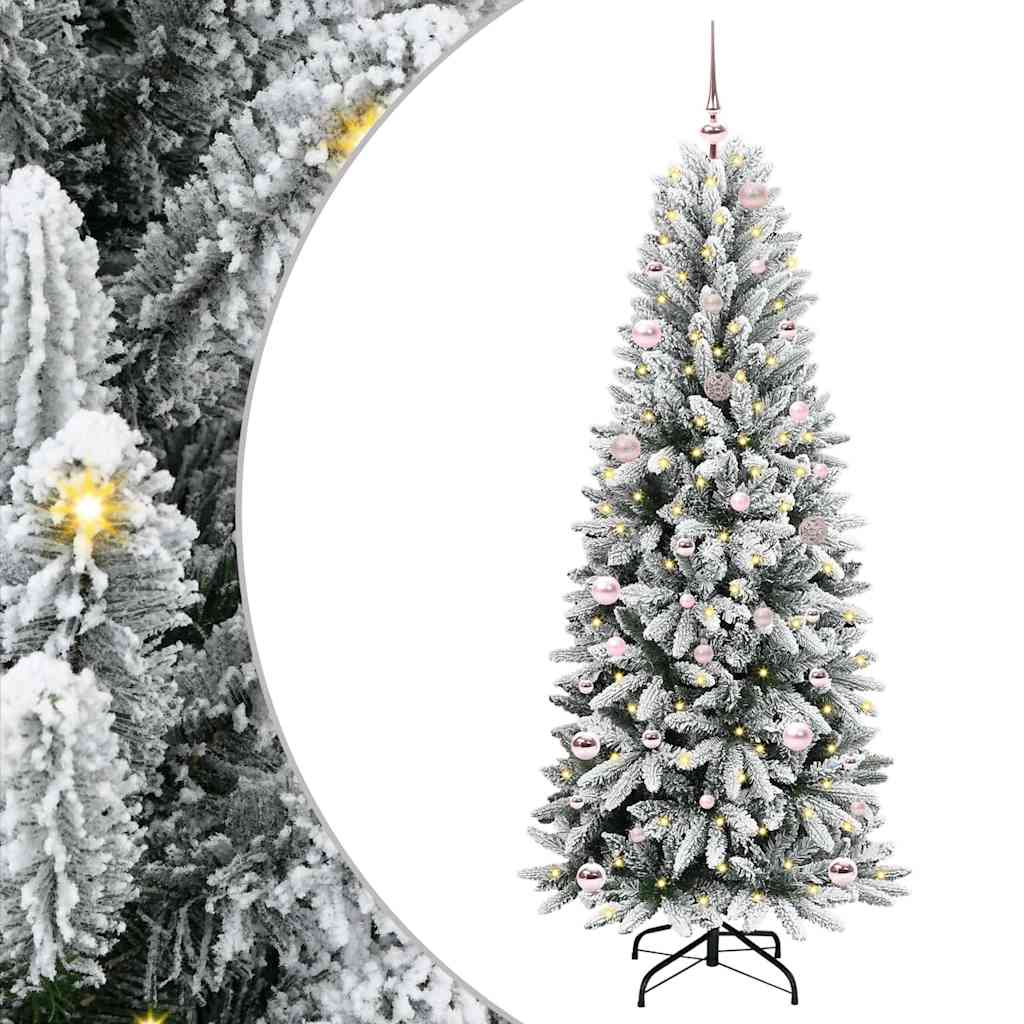 Artificial Christmas tree AURORA HORIZON, with 150 LED stand White 150 cm.
