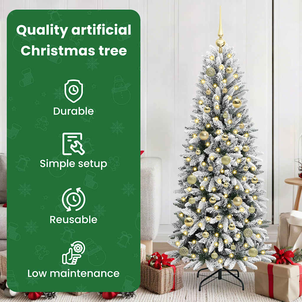 Artificial Christmas tree AURORA HORIZON, with 150 LED stand White 150 cm.