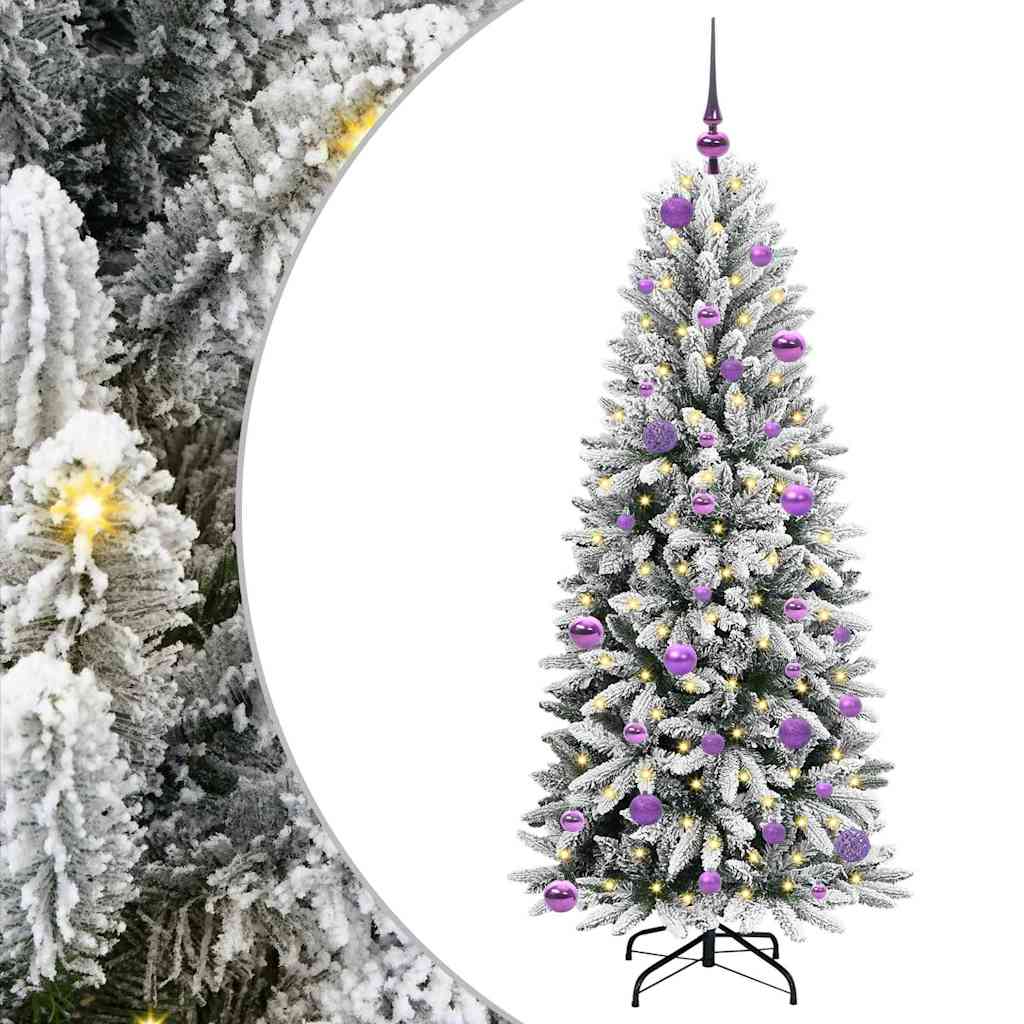Mākslīgā Ziemassvētku eglīte AURORA HORIZON ar 150 LED balto statīvu 150 cm.