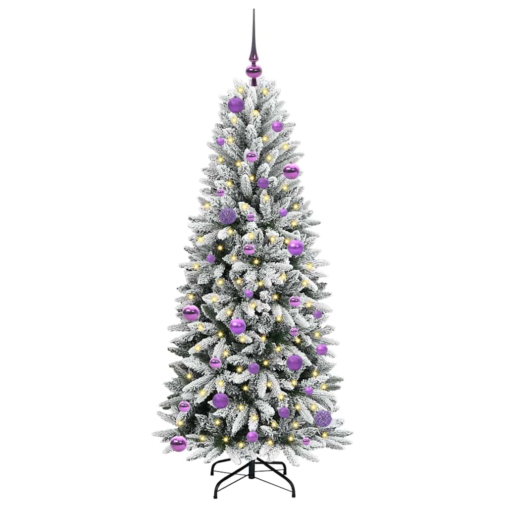 Mākslīgā Ziemassvētku eglīte AURORA HORIZON ar 150 LED balto statīvu 150 cm.