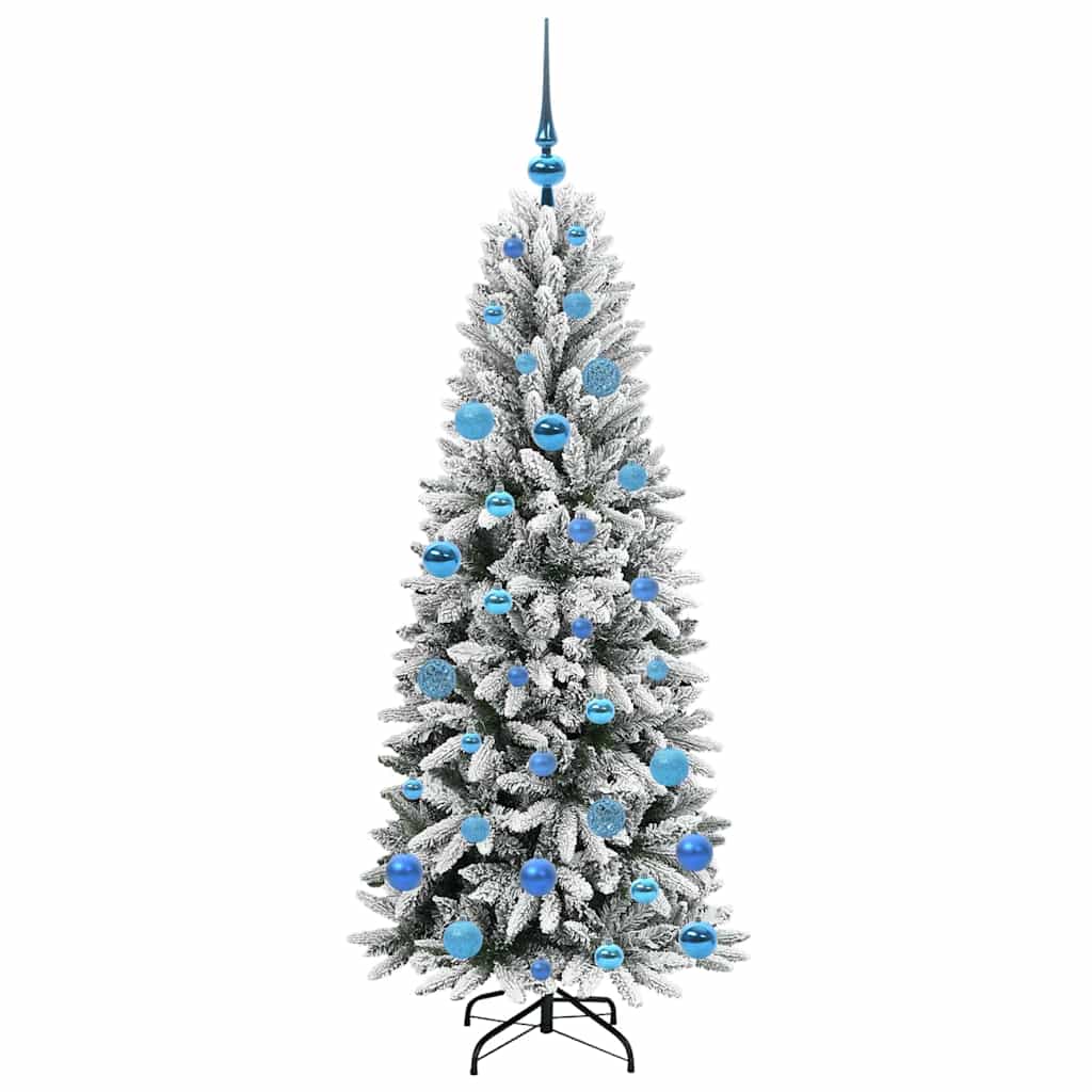 Dirbtinė Kalėdų eglutė AURORA HORIZON, su 150 LED stovu Balta 150 cm.