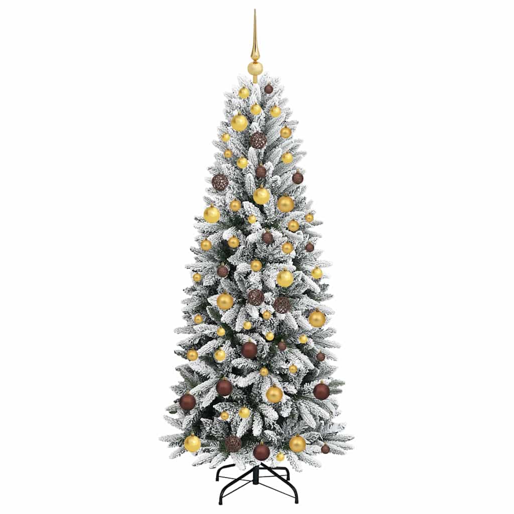 Dirbtinė Kalėdų eglutė su 300 LED s stovu Balta 180 cm