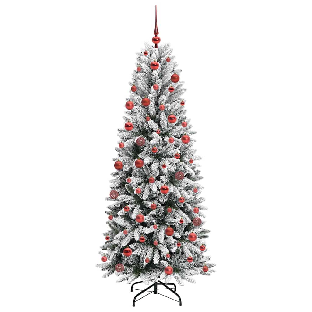 Dirbtinė Kalėdų eglutė HORIZON WINTER, su 300 LED stovu Balta 180 cm.